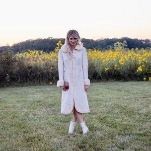 1960s White Evening Coat/Dress